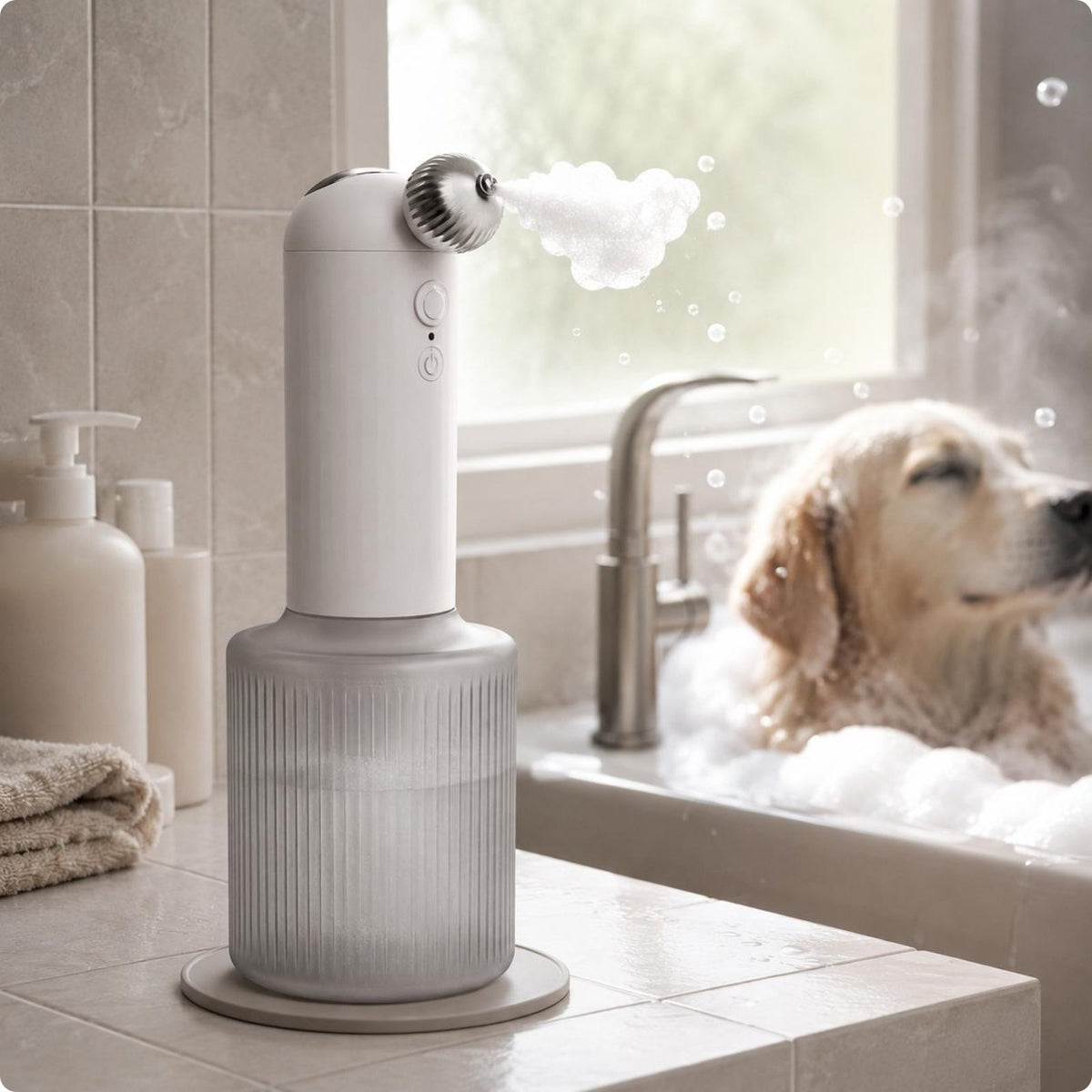 Electric Pet Shampoo Foamer Easy to Use Electric Dog Shampoo Nozzle