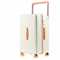 Large Capacity Hardside Suitcase Hardshell Protection Wide Handle Rolling Trunk Anti-Rupture Zipper for Travelers, Airports, Vacations