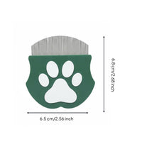 Pet Face Comb Fine-Toothed Feline Tear Stain Comb Curved Design for Small Pets