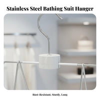 Rust-Proof Swimsuit Hanger Professional Quality Swimsuit Display Hanger 360° Rotating Hook for Boutique Owners, Retail Shop, Shop Window