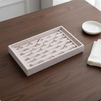 Band Display Stand Scratch Resistant Velvet Band Tray for Vanity Table