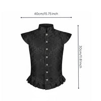 Tudor Performance Vest Sleeveless Tudor Doublet Vest Embossed Metal Buttons