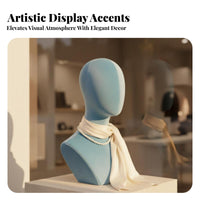 Velvet Mannequin Head Lightweight Hat Display Stand Odorless for Trade Display