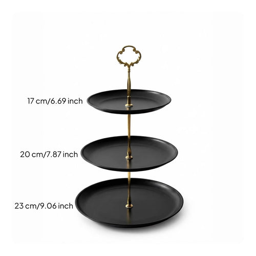 Multi-Level Fruit Platter Elegant Design Tiered Serving Platter Easy to Assemble
