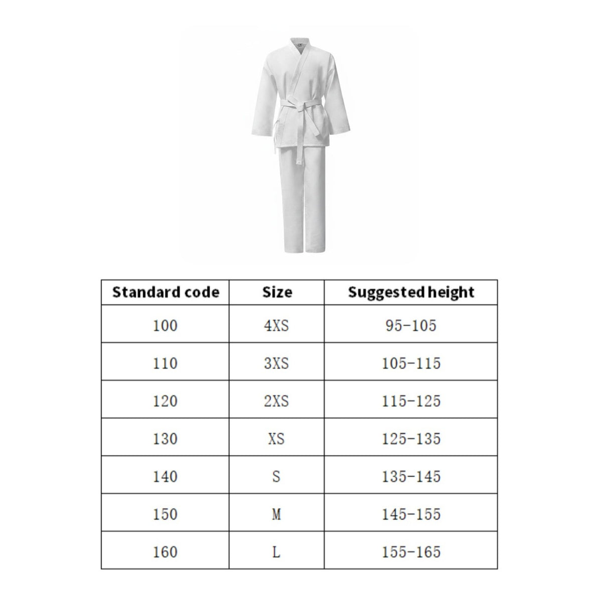 Karate Gi Wear-Resistant Karate Outfit 3D Thickened V-Neck for Training, Adults