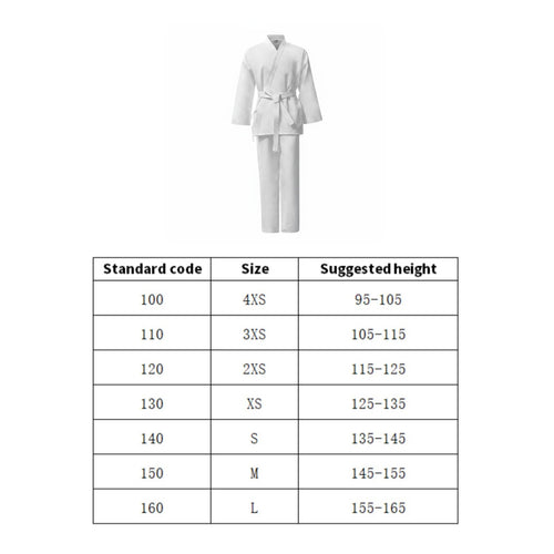 Karate Gi Wear-Resistant Karate Outfit 3D Thickened V-Neck for Training, Adults