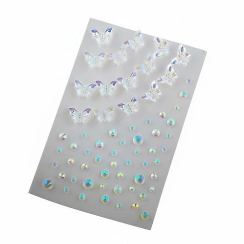Acrylic Crystal Face Sticker, Disguise, Kids, DIY