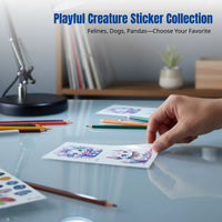 Luminous Skin Decal Sticker, Cute Creature Cat Dog, Navy, EDM, Random Pattern