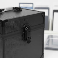 Aluminum Card Slab Case Foam Lined Graded Card Storage Box Lockable Latch
