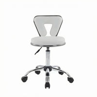Height Adjustable Salon Chair Central Cutout Swivel Salon Chair Caster Wheels for Hair Stylists