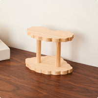 Wooden Storage Stand Simple Design Wooden Countertop Display Stand Space Saving
