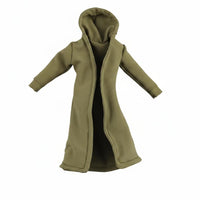 1/12 Scale Hooded Coat Handmade Miniature Posable Windbreaker for Toy Collection