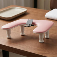 Manicure Hand Rest Phone Holder Padded Top U-Shaped Manicure Arm Rest PU-Covered
