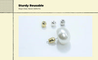 Hypoallergenic silicone earring backs