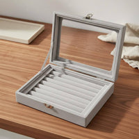 Band Earring Storage Case Multi-Functional Band Display Organizer Dust-Proof