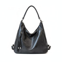 Versatile Design Large PU Leather Tote Adjustable Strap Multi-Way Carry Bag Lightweight for Students, Shopping, Commuting, Travel