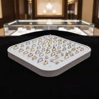 4 Pieces Linen Jewelry Tray Soft Lined Home Storage Scratch Protection