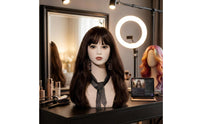 Realistic Mannequin Head with Shoulders Polished Surface Display Bust Head