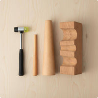wooden Bracelet Forming Tool Bracelet Shaping Block Non-Marring Jewelry Forming Set for Jewelers, Workshop