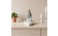 Prayer Jewelry Box Rosary-Design Decorative Item Tabletop Decor for Christians