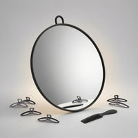 Round Makeup Mirror Large Room Decor Crystal Clear