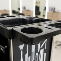 Hair Salon Trolley Wheels Salon Storage Cart Rolling Styling Cart for Hairdressers, Stylists