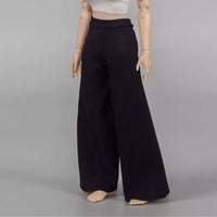 1/12 Scale Wide-Leg Pants Elastic Material Female Figure Pants for Hobbyists