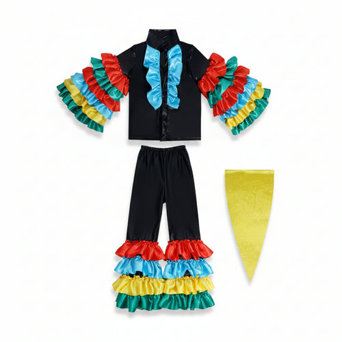 Children's Costume Stand Collar Jazz Performance Outfit Lined Inside for Cosplay