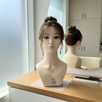 Realistic Mannequin Head Lifelike Mannequin Bust Polished Surface for Cosplay