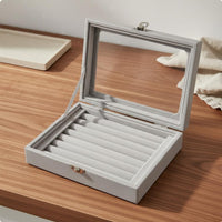 Band Earring Storage Case Multi-Functional Band Display Organizer Dust-Proof