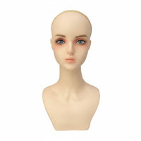 Mannequin Head with Shoulders Shoulder Design Realistic Female Bust Sturdy for Hair Salon Owners