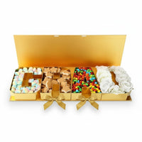 Graduation Gift Box Four Compartments GRAD Letter Box Modern Design for Students