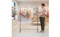 Adjustable Height Stainless Steel Clothing Rack Heavy Duty Minimalist Clothing Display Retail Fixture for Showroom