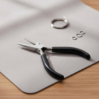 Half Round Concave Jaw Polished Grips Concave Round Nose Carbon Steel