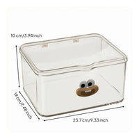 Acrylic Makeup Organizer Easy to Spotless Transparent Makeup Box No Assembly Required Desktop Lipstick Holder for Vanity