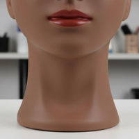 PVC Mannequin Head Safe and Bald Mannequin Head Stable Base for Salon