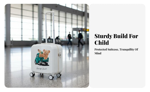Built-in Combination Lock Cartoon Print Trolley Case Character Themed children's Suitcase Extendable Handle Rolling Bag Hard-Shell Exterior for Students, Young Travelers, School Trips, Vacation, Vacations, Sleepovers