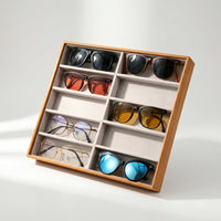 Sunglasses Display Case Slanted Eyeglass Display Box Upright for Optical Shop