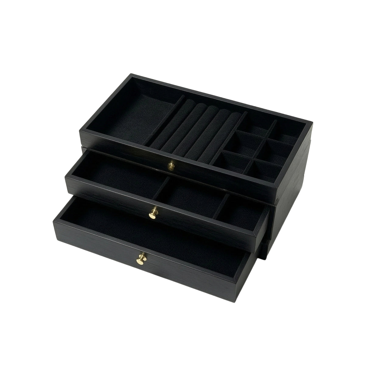 Jewelry Box with Transparent Lid Portable Container Sturdy for Vanity
