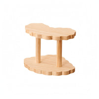 Wooden Storage Stand Simple Design Wooden Countertop Display Stand Space Saving