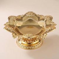 Lotus Fruit Plate Decorative Pedestal Dish Centerpiece for Altar