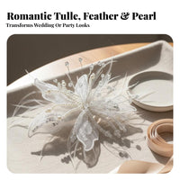 Floral Hair Fastener Elegant Lace Hair Tie Lace Scrunchie Sweet Design Ruffle Scrunchie French Design for Women, Weddings