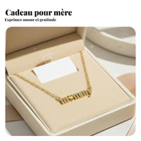 Mama Necklace Mother's Day Gift Mom Heart Locket 18K Gold Plated for Parents