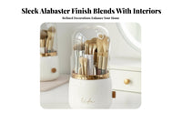 Rotating Brush Cylinder debrisresistant Lid Rotating Brush Holder Large Capacity