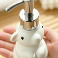 Rabbit-Shaped Dispenser Bottle 180 Ml Rabbit Pump Bottle Glossy White for Sink