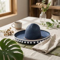 Mexican Straw Hat Colorful Sombrero Hat Lightweight for Halloween, Vacation