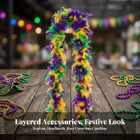 Multicolor Feather Boa Costume Accessory Colorful for Dance