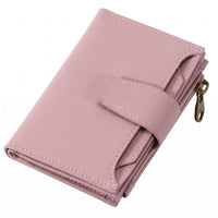 PU Leather Wallet Textured Grain Billfold Dust Protection