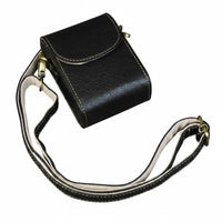 Leather Camera Case Snap Closure Compact Camera Pouch for Photographers
