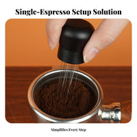 3 Pieces Coffee Pointed Distributor and Tamper Set Reduces Uneven Flow Coffee Tamper and Distributor Set for Cafe